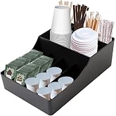 TOWEBOORY Coffee and Tea Organizer, Coffee Station Counter Organizer Coffee Organizer Condiment Organizer and Coffee Accessor