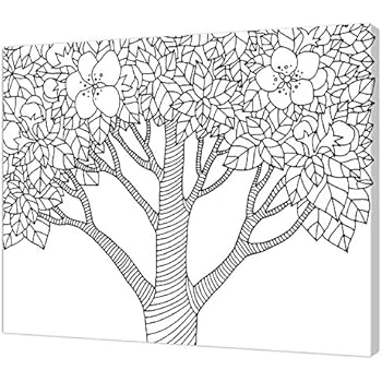 Pintcolor 7823.0 Keilrahmen mit Leinwand Bedruckt zum Ausmalen, Holz