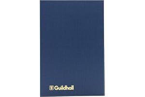 EXACOMPTA Guildhall Analysis Book - Libro de registro (80 pp), azul