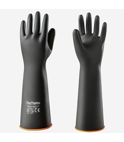 Gants De Caoutchouc Noir 18'' - JNB1913 - jn3006 – JNB Distributeur