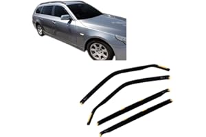 ‎J&J AUTOMOTIVE J&J AUTOMOTIVE | Windabweiser Passend Für 5 Series E61 Kombi 2003-2010, Heko Regenabweiser, Getönt, Set 4-Teilig, Vorne, Hinten, Aerodynamisch
