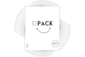 Golden State Art, 11x14 White Backing Board, Backer Boards for Frame, Picture (10 Pack)