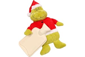 MOMMM Grinch - Bolsa de agua caliente de caucho natural, Verde