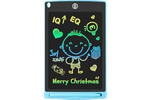 GUYUCOM LCD Kids Doodle Board, 8.5 Inch Electronic Writing Tablet with Lock Function, Erasable Doodle Drawing Pad for Kids Toys Birthday Gifts (Blue)