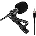 Sujeetec Lavalier Microphone Lapel Microphone Compatible with Sennheiser Wireless Transmitter - Unidirectional Condenser Mic – 3.5mm Screw Lock Plug