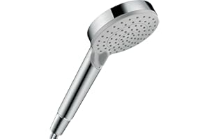 hansgrohe Vernis Blend - oszczędzająca wodę główka prysznicowa 5,4 l/min (EcoSmart+), słuchawka prysznicowa okrągła z 2-strumieniowa, z funkcją antykamienną, chrom, 26090000