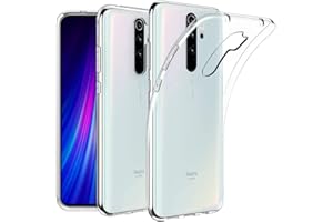 Oprimio Krystalicznie przezroczyste etui do Xiaomi Redmi Note 8 Pro [silikonowe etui] [% 100 przezroczyste] [niemiecki materiał] [ultra cienkie] przezroczyste etui na telefon komórkowy do Xiaomi Redmi