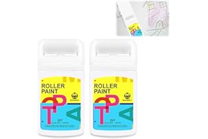 FONYET 2 Piezas Rodillo Pintura Pequeño Cepillo de Reparación de Pared con Pasta de reparación de Pared para Pintarpara Manchas, Grietas, Graffiti, Rasguños