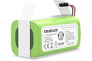 BIBARAJM 3800 mAh 14.4 V Ersatzakku für Eufy RoboVac 11 11S 11S Plus 11S MAX 12 15C MAX 30 30C 35C G10 Hybrid und Ecovacs Deebot N79 N79S DN622 für Tesvor X500 Akku