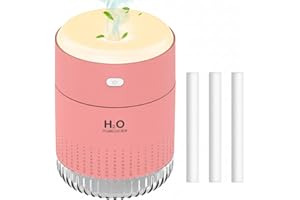 BAMCOO Humidifier, humidifier bedroom for children's room, small, suitable for babies and plants with LED light, mini humidifier for bedroom