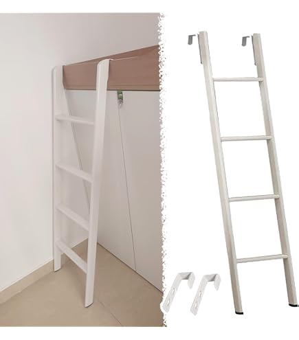 scaletta letto a castello Scaletta di Ricambio in Legno per Letto a Castello, Scala a Castello Antiscivolo Carico 100kg, Solo Scala per Letto a Castello per Uso Domestico, Scalette per Cuccette Camper