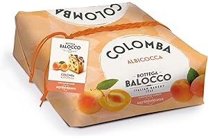 BOTTEGA BALOCCO - Colomba con Albicocca 750gr - Incartata a Mano - Realizzata in collaborazione con Agrimontana