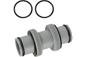 JAMSSOW Manguera de piscina de 38 mm, conector de manguera de 38 mm, adaptador de manguera de piscina para Intex Bestway Coleman, alargador de conector de manguera de piscina (2 vías de 1,5")