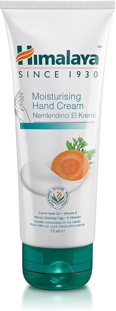 Himalaya Nemlendirici El Kremi 75 ml | Havuç Çekirdeği Yağı & E Vitamini | Tüm Ciltler