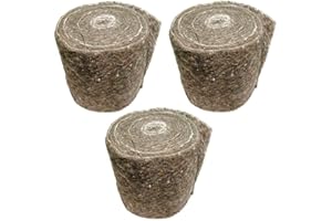 TOPSLEEVE Feltro di lana isolante per tubi (confezione da 3 rotoli)