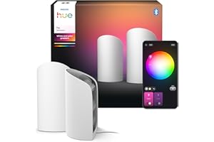 ‎PHILIPS HUE Philips Hue Play Smart Wall Washer Weiß, Weißes & farbiges Licht mit ColorCast-Technologie, Bluetooth-kompatibel, Sprachsteuerung mit Alexa, Apple Home & Google Assistant, 2er Pack