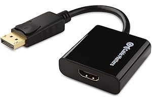 Cable Matters aktiv DisplayPort auf HDMI Adapter (DisplayPort HDMI Adapter, DP zu HDMI Adapter) für 4K 60Hz, 2K, 1080p, und AMD Eyefinity Multi-Display Technologie
