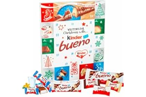 ICMINDS GIFTS Bueno Kinder Advent Calendar 167g - Kinder Chocolate Advent 2025 - Christmas Chocolate for Kids - chocolate advent calendar 2025 adults men women