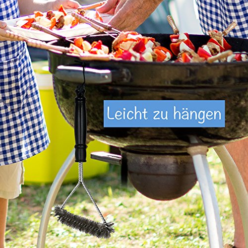 BBQ Grill Pinsel, Barbecue Grill von Tools Edelstahl Reiniger Reinigungsbürste für Griff Weber Holzkohle, Gas, Elektro, char-broils, Porzellan und Infrarot-Grills - 5