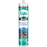 Sista Silikon Mastik Aquarium, Balıklara Zarar Vermeyen Akvaryum Silikonu, UV Diren&ccedil;li Silikon Mastik, Elastikiyeti Y&uuml;ksek G&uuml;