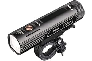 fenix - Torcia da bicicletta ricaricabile BC26R da 1600 lumen, Nero