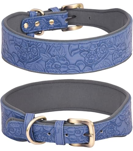 Cognac Halsband - honden - Italiaans leer - gepersonaliseerd