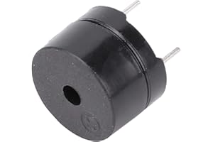 WANROMJUN 50Pcs 2 Bornes Alarme Électronique Passive Buzzer Électromagnétique Beeper AC Impédance pour Arduino, Type Électromagnétique 16ohm AC 2KHz 3V 5V 9V 12V Buzzer (Paquet de 50)
