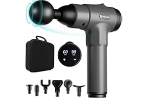 AERLANG Massage Gun, Deep Tissue Percussion Massager, Muscle Massage Gun,Handheld Body Massager for Muscle 20 Speeds & 6 Massage Heads Birthday Gifts for Women Men Mom Dad Valentine's Day Gift