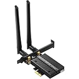 XIAOLO WiFi 6E Carte Réseau AX210 PCIe Carte WiFi sans Fil Bluetooth 5.2 Tri-Band 2,4 G/5 G/6 G PCI-E Adaptateur réseau 5400 