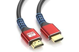 looyotul 8k Hdmi Kabel 1m Ultra High Speed HDMI 2.1 Kabel 4K@120Hz 8K@60Hz 48gbps Gold überzogener Stecker 3D eARC Ethernet HDMI Kabel für HDTV Monitor Laptop Roku TV Xbox PS4/PS5 (rot)