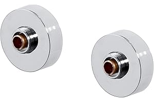 Bristan Bar Shower Valve 2nd Fix Wall Mounted Fixing Kit 3/4 Inch Connections Chrome Plated (WMNT10 C)