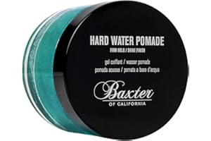 Baxter of California Hard Water Pomade - All Day Long Lasting Shine Firm Hold Natural Finish - Men Hair Styling Cream 60ml