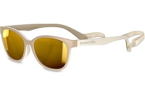 SUAVINEX, Gafas de Sol para Niños de 3 a 8 Años, Polarizadas, con Filtro UV 400, 100% Protección Rayos UVA y UVB, Funda y Cinta de Sujeción Incluidas, Flexibles y Ligeras