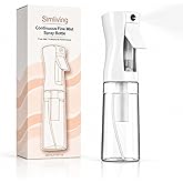 Water Sprayer 200 ml for Hair and Plants (Transparent White) | Continuous fine mist, PP refillable, 360&deg; use, light cleaning
