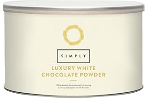Simply Luxury White Hot Chocolate, Hot Chocolate Powder for Smooth & Creamy Beverage, Suitable for Vegetarians, Halal & Nut-Free, 1kg