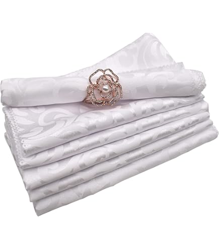 Set 6 Tovaglioli In Poliestere Lavabili 43x43 Cm - Color Champagne Per Feste E Ristoranti - Foto 2