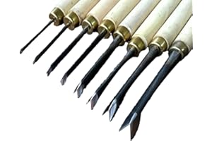 YUANSTORE Ciseaux à bois de type V de 1,5 à 8 mm - Couteau triangulaire pour sculpture sur bois (3 mm-1 pièce)