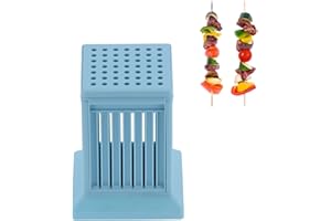 YUUGAA Fabricant de brochettes de Viande, Fabricant de brochettes à 49 Trous, boîte de Fabrication de Kebab, Outil de Fabrication de brochettes de Barbecue pour Cuisine extérieure