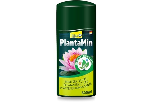 TETRA PlantaMin - Fertilisant pour toutes les plantes de bassin – Favorise la Croissance et Accentue l’éclat des couleurs des plantes et des fleurs aquatiques - Sans nitrate ni phosphate - 500ml