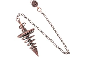 PRAOFRT Wünschelrute kupfer Kupfer Pendel, Metall Pendel Esoterik Wünschelrute in Set für Weissagung, Tarot Zubehör, reiki zubehör,Reiki Balancing Geschenke für Tarot Liebhaber(B)