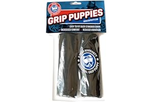 Grip Puppy - Agarre de Manillar para Motocicleta, Scooter y ATV - Material Especial de Alta Tecnología - Negro