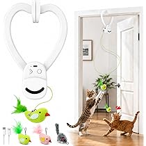Potaroma Juguete Para Gatos 3 En 1 Interactivo Electrónico: Mariposa, Pluma Con Movimiento Aleatorio Y Pista Con Bolas (Alimentación Dual)