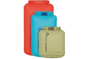 Sea to Summit Ultra-SIL Dry Bag Set de 3, 5, 8 l Bleu/Vert/Orange – Ensemble de Sacs secs légers et Robustes Taille Unique – Couleur Tar, Tarragon - Blue Atoll - Spicy Orange