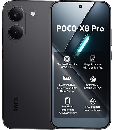 POCO X6 Pro 5G, 8GB RAM, 256GB Storage, Spectre Black: Buy Online
