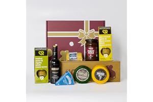 Port and Cheese Gift Hamper - The Ultimate Port Gift Set. Port & Cheese Board Selection Box. Unusual Gifts. Gift Hampers for Couples to Enjoy. The Chuckling Cheese Company.