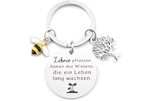 GISHNIA Dankeschön Geschenke,Lehrer Geschenk,Schlüsselanhänger Lehrerinnen Erzieherin Geschenk Lehrer Geschenkideen Danke Geschenk,Weihnachtsgeschenke für Lehrer Erzieherin Abschiedsgeschenk Lehrerin