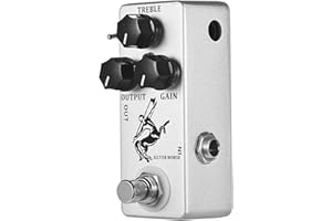 QIONGHA Silver Horse Overdrive Boost Guitar Effect Pedal Full Metal Shell True Bypass