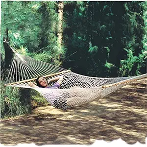 TWOTREE HAMMOCKS Polyester Rope Hammock for Home Garden Camping Single Person Use-36 Wide x 11ft Long, 120 kgs