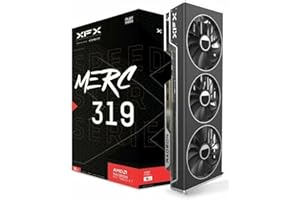 Karta graficzna XFX Speedster MERC319 Radeon RX 7800 XT czarna karta z 16 GB GDDR6 HDMI 3xDP, AMD RDNA™ 3 (RX-78TMERCB9)