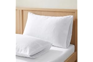 ECOMMERC3 | Örngott 45 x 70 cm 2-pack 100% bomull - örngott i vit färg mjukhet och friskhet för en andningsbar vila, allergiv